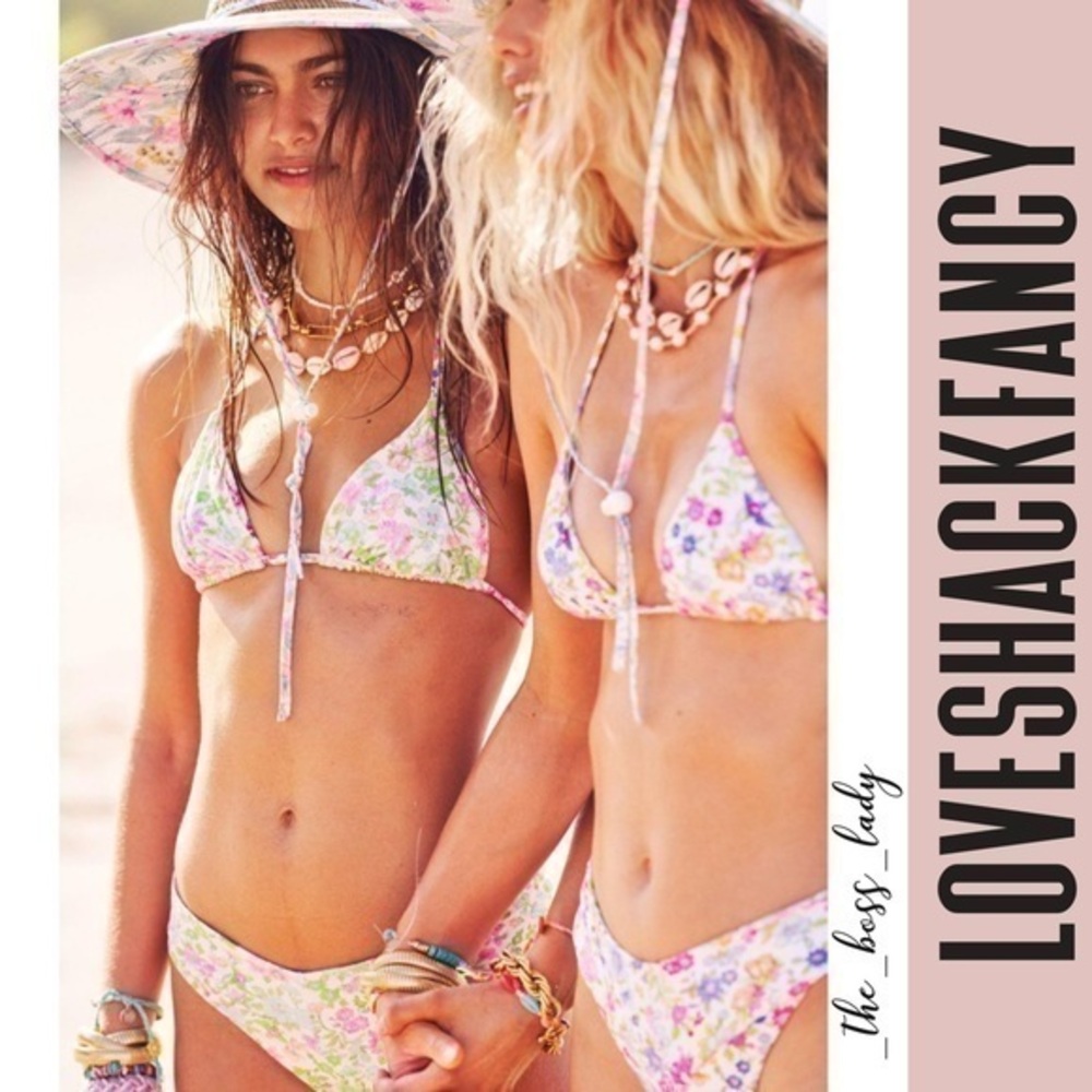 LOVESHACKFANCY swimsuit bikini bottom Hurley swimwear